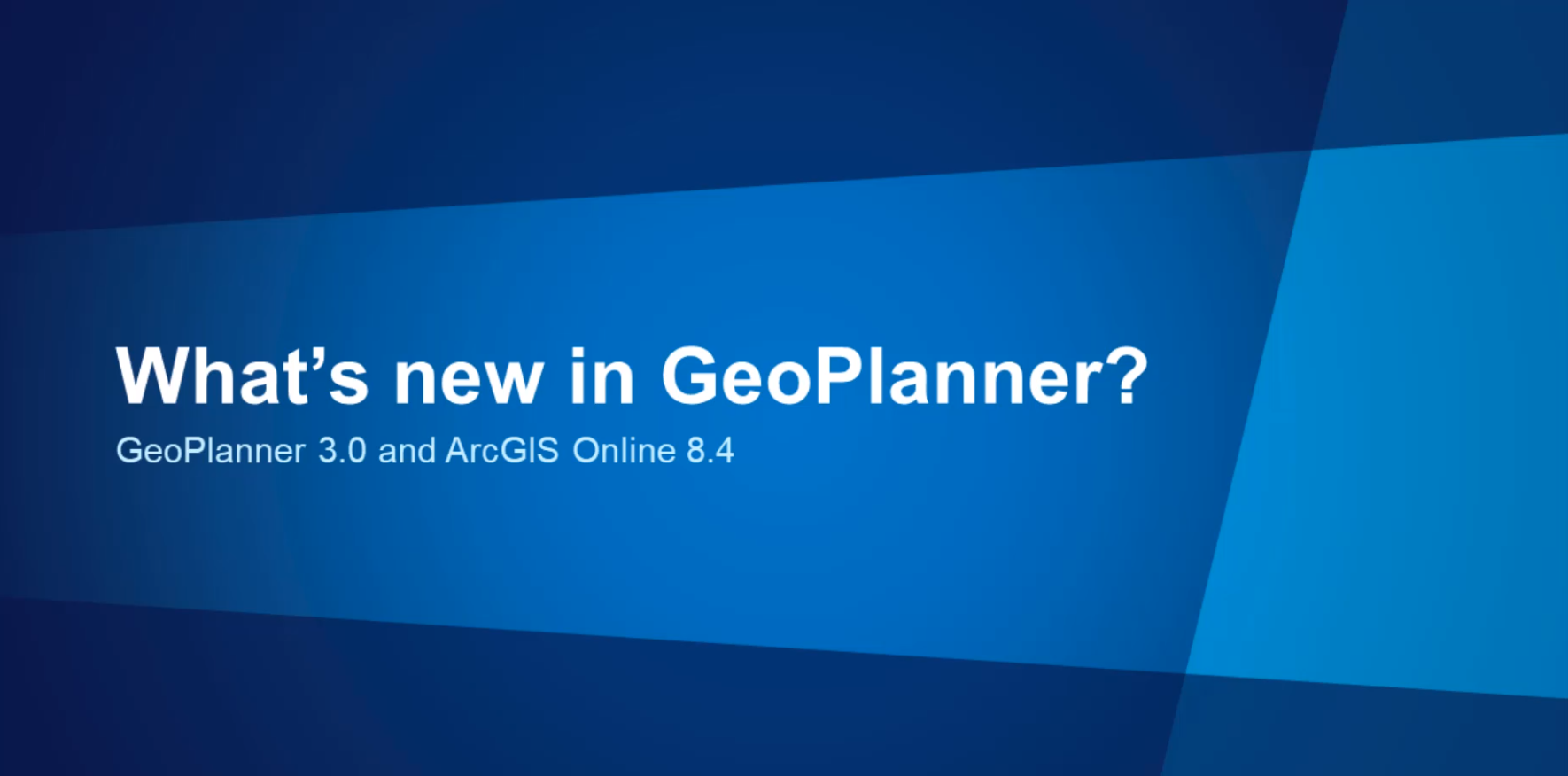 GeoPlanner 3.0 の新機能 - GeoNet で見る